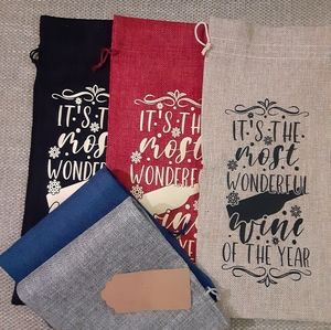 Holiday Wine bag